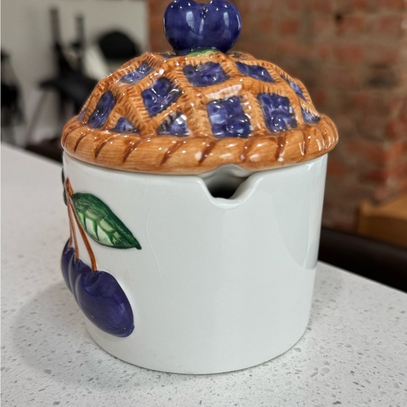 Vintage Blueberry Pie Jam Jar - Picture 2 of 8